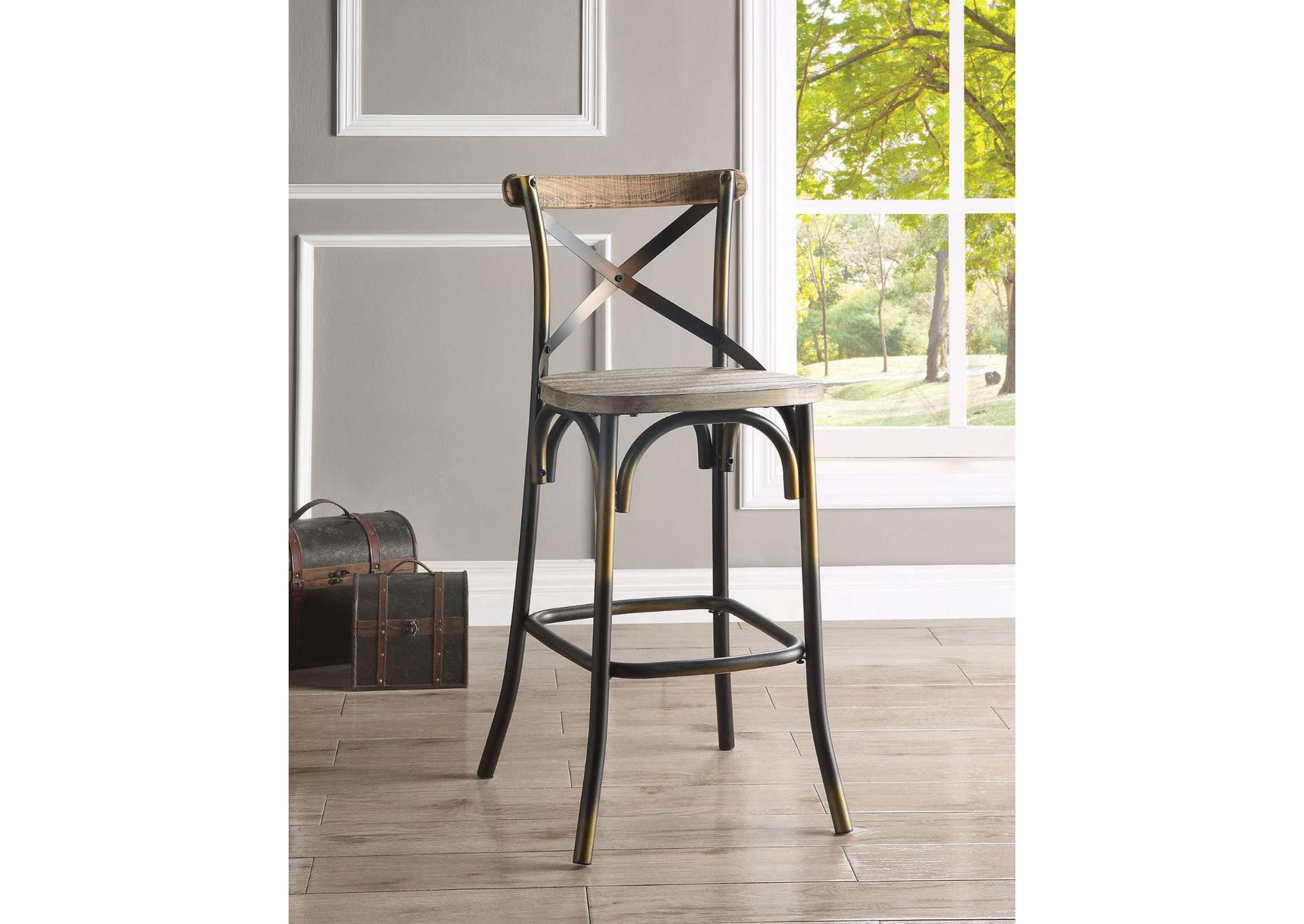 Zaire Bar Chair,Acme