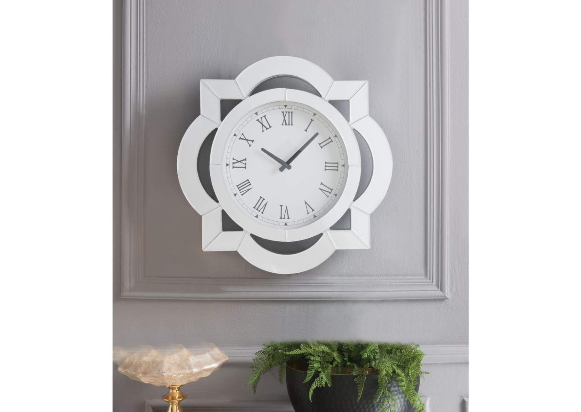 Lilac Wall Clock,Acme