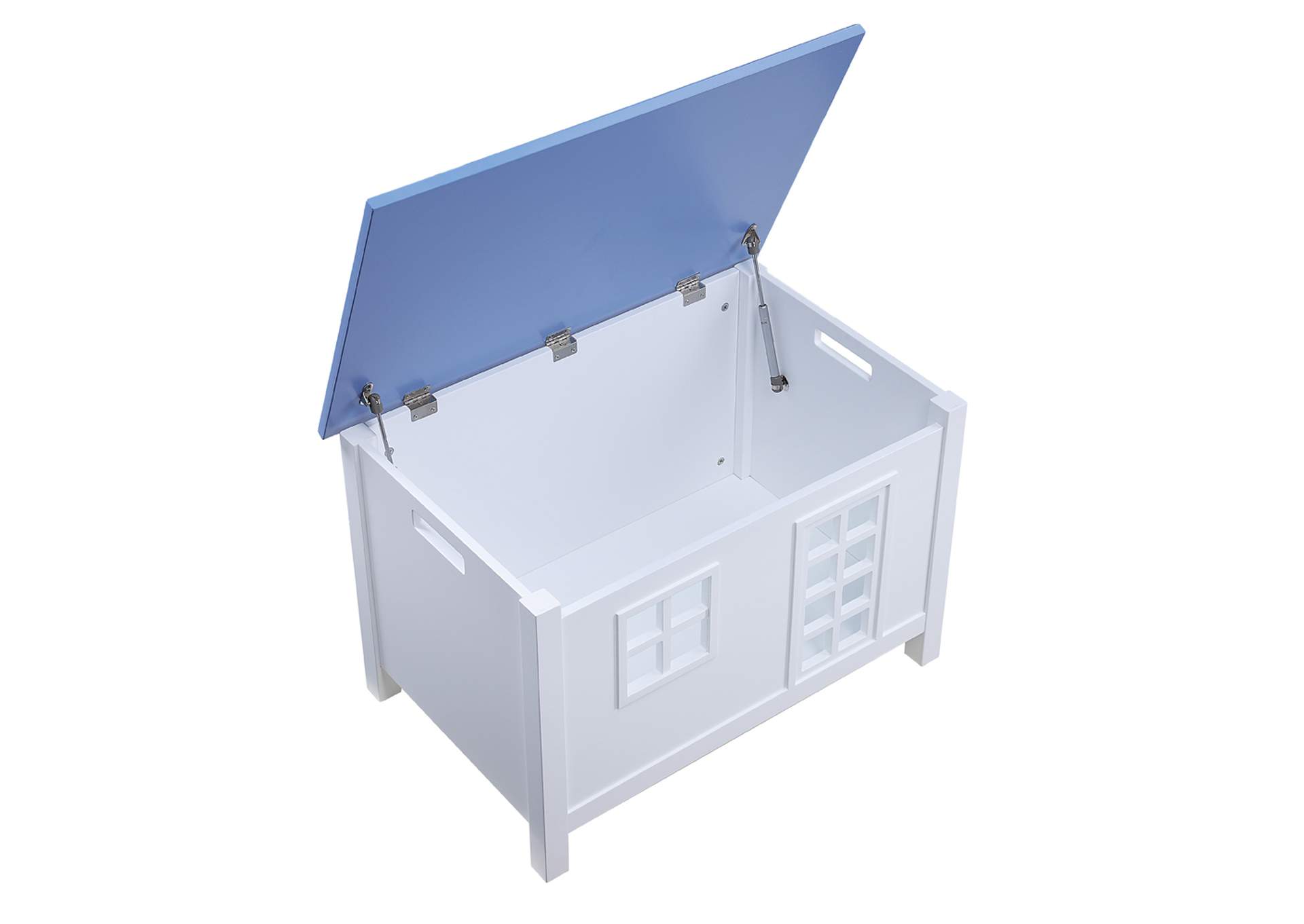 Doll Cottage White & Blue Youth Chest,Acme