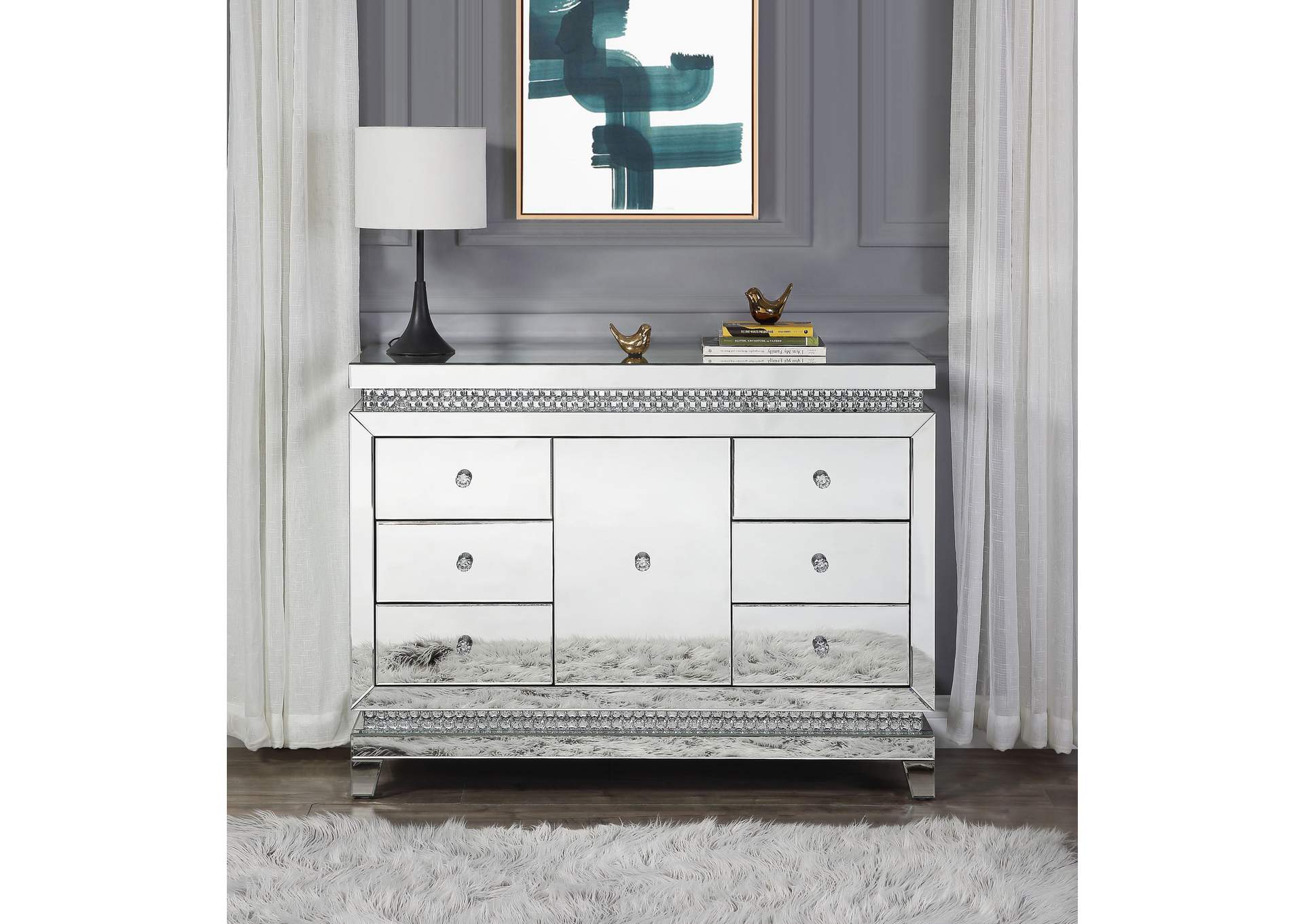 Lotus Accent Table,Acme