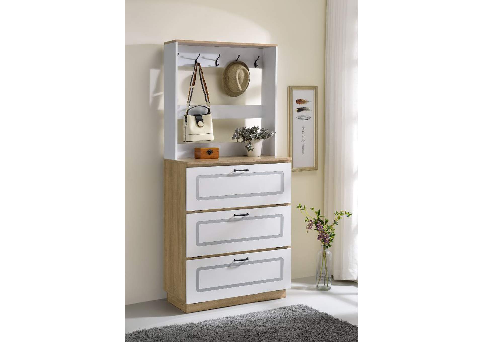 Hewett Shoe Cabinet,Acme