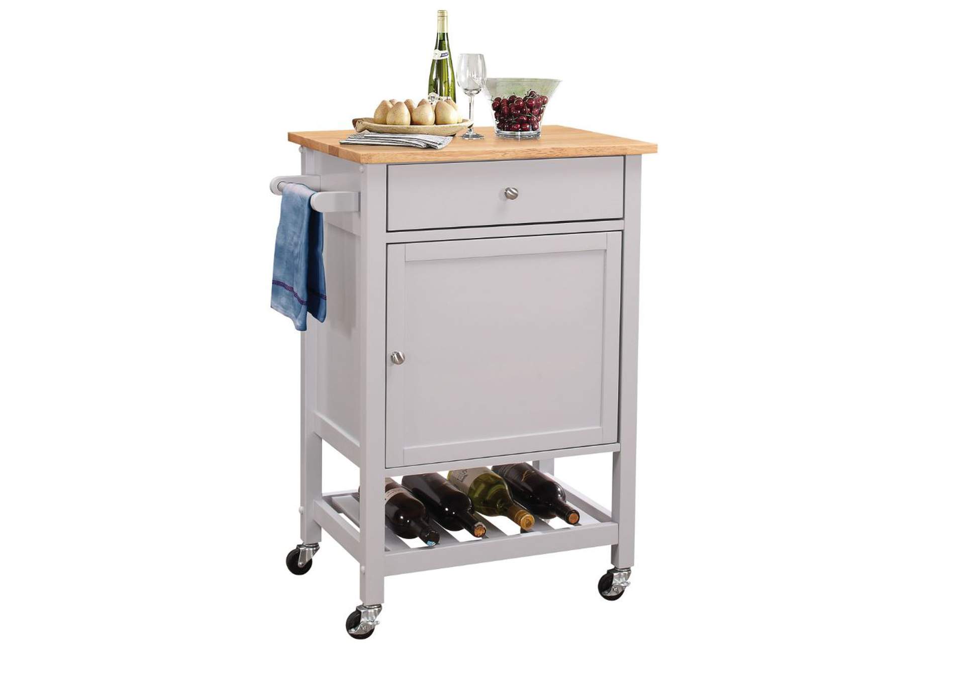 Hoogzen Kitchen Cart,Acme