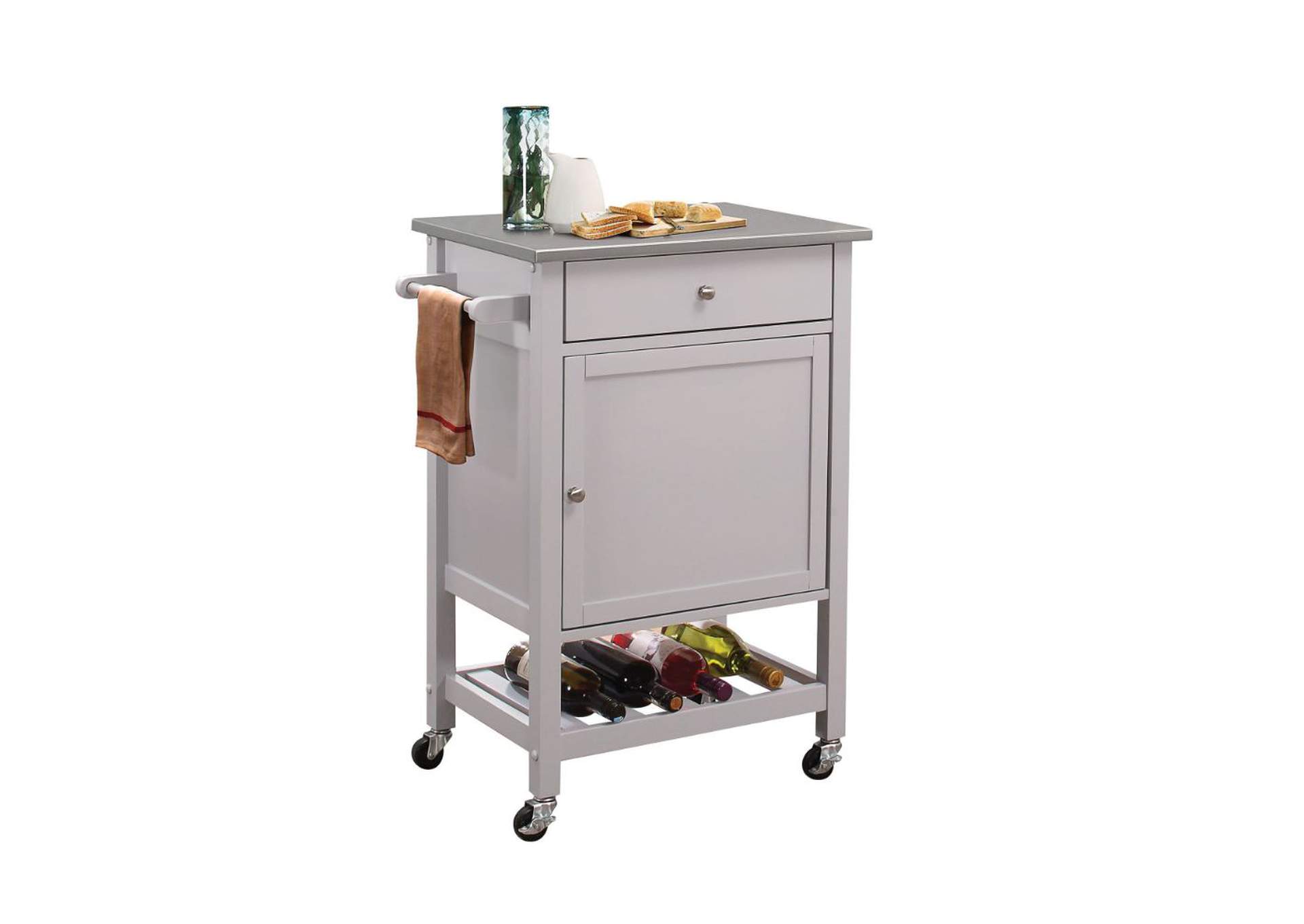 Hoogzen Kitchen Cart,Acme