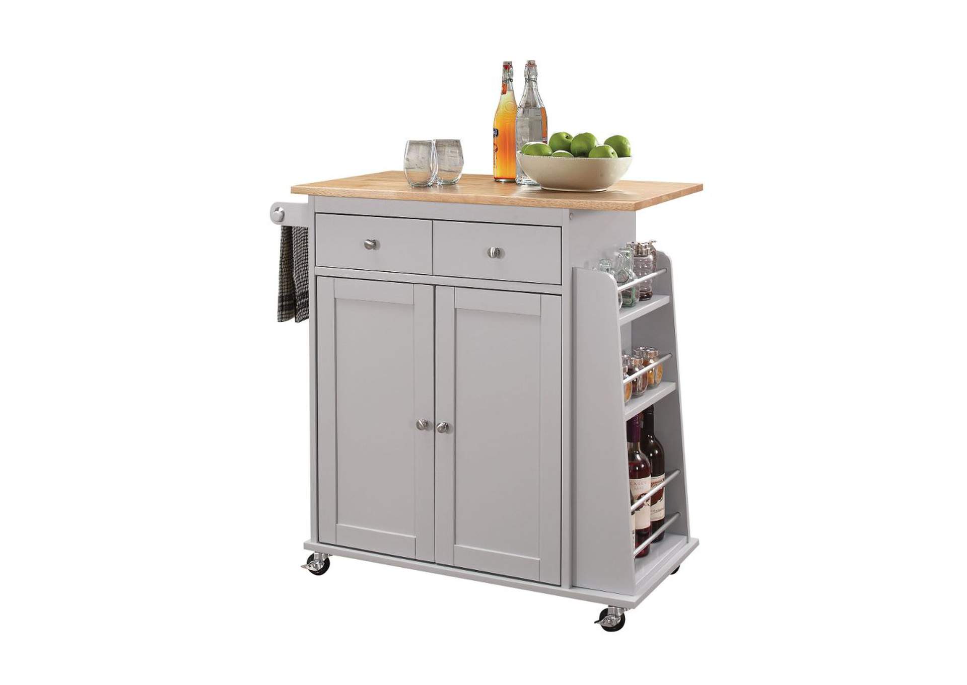 Tullarick Kitchen Cart,Acme
