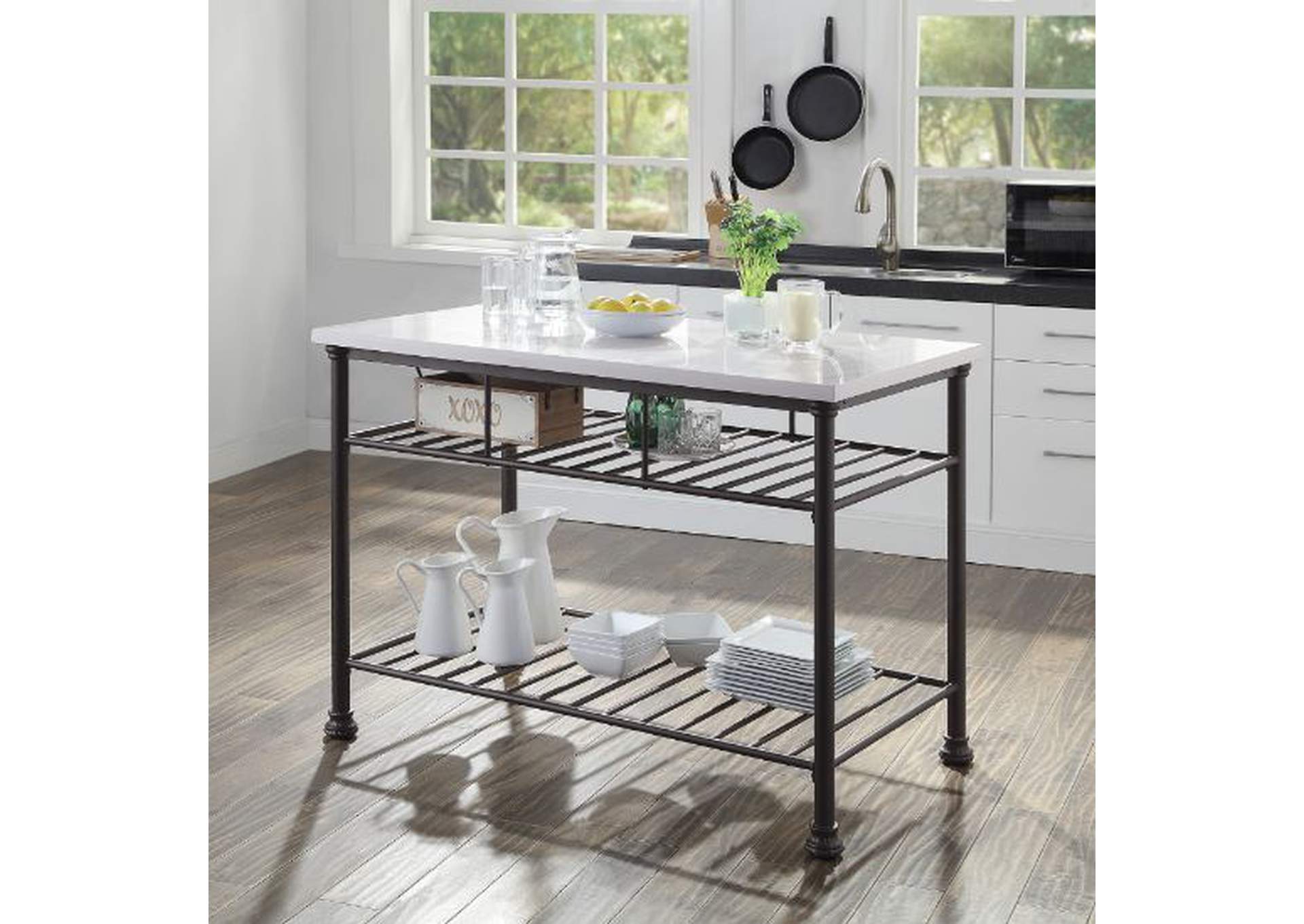 Freyja Kitchen Island,Acme
