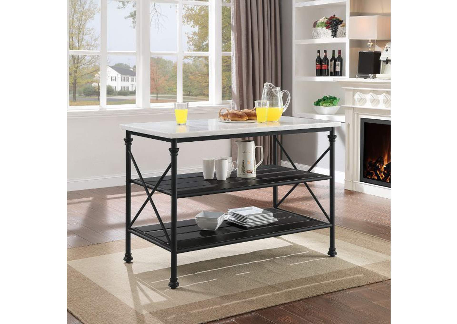 Brahm Kitchen Island,Acme