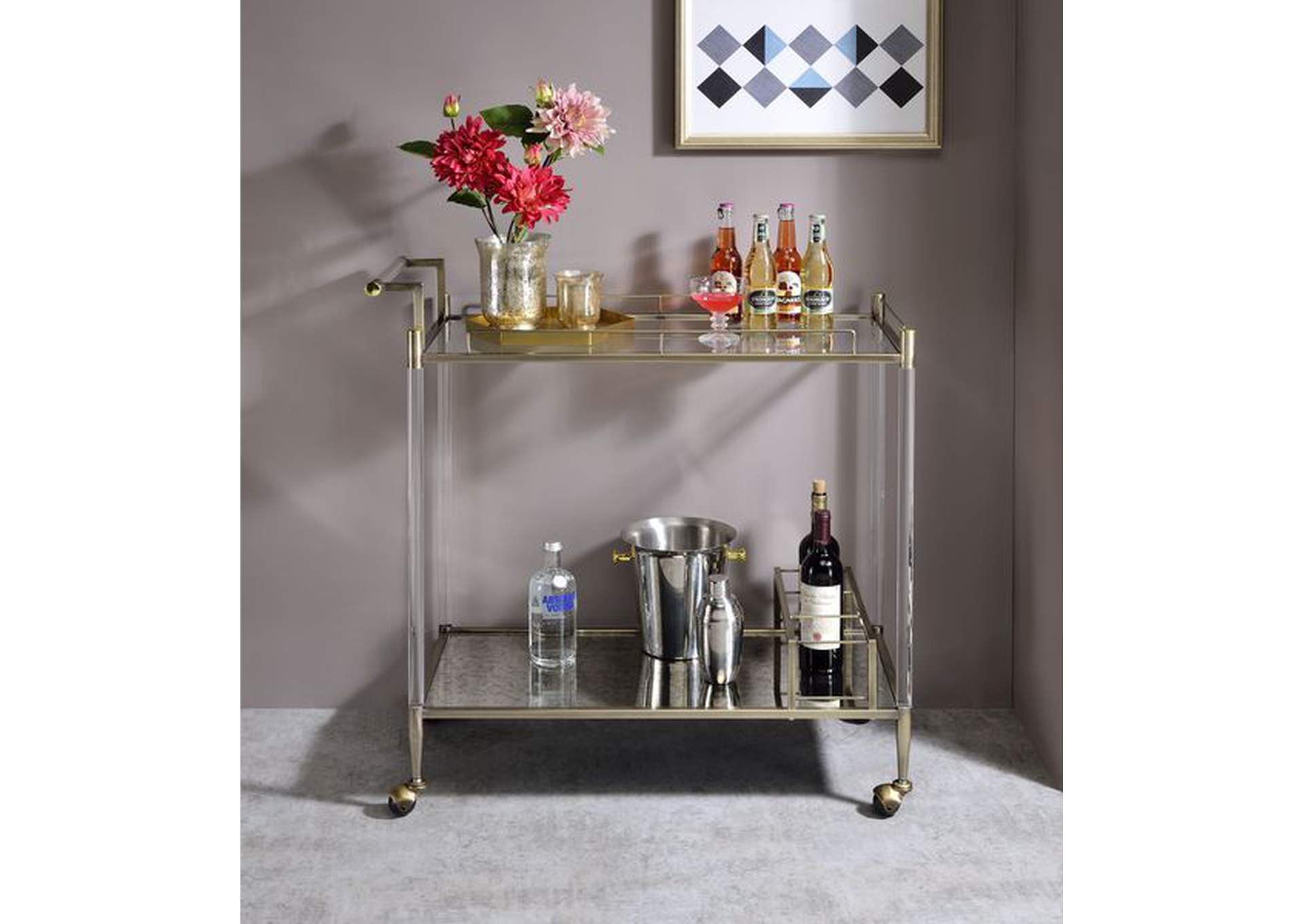 Cirro Serving Cart,Acme