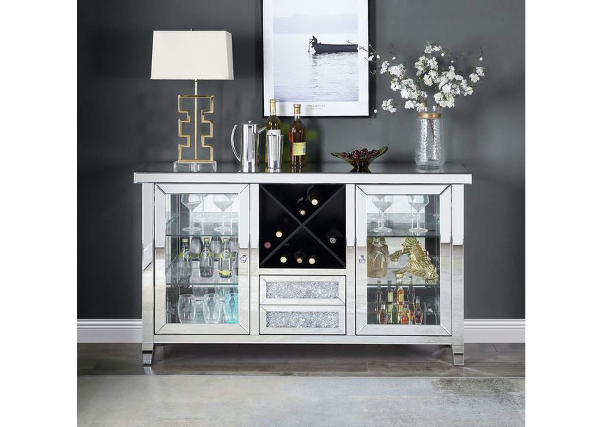 Noralie Wine Cabinet,Acme