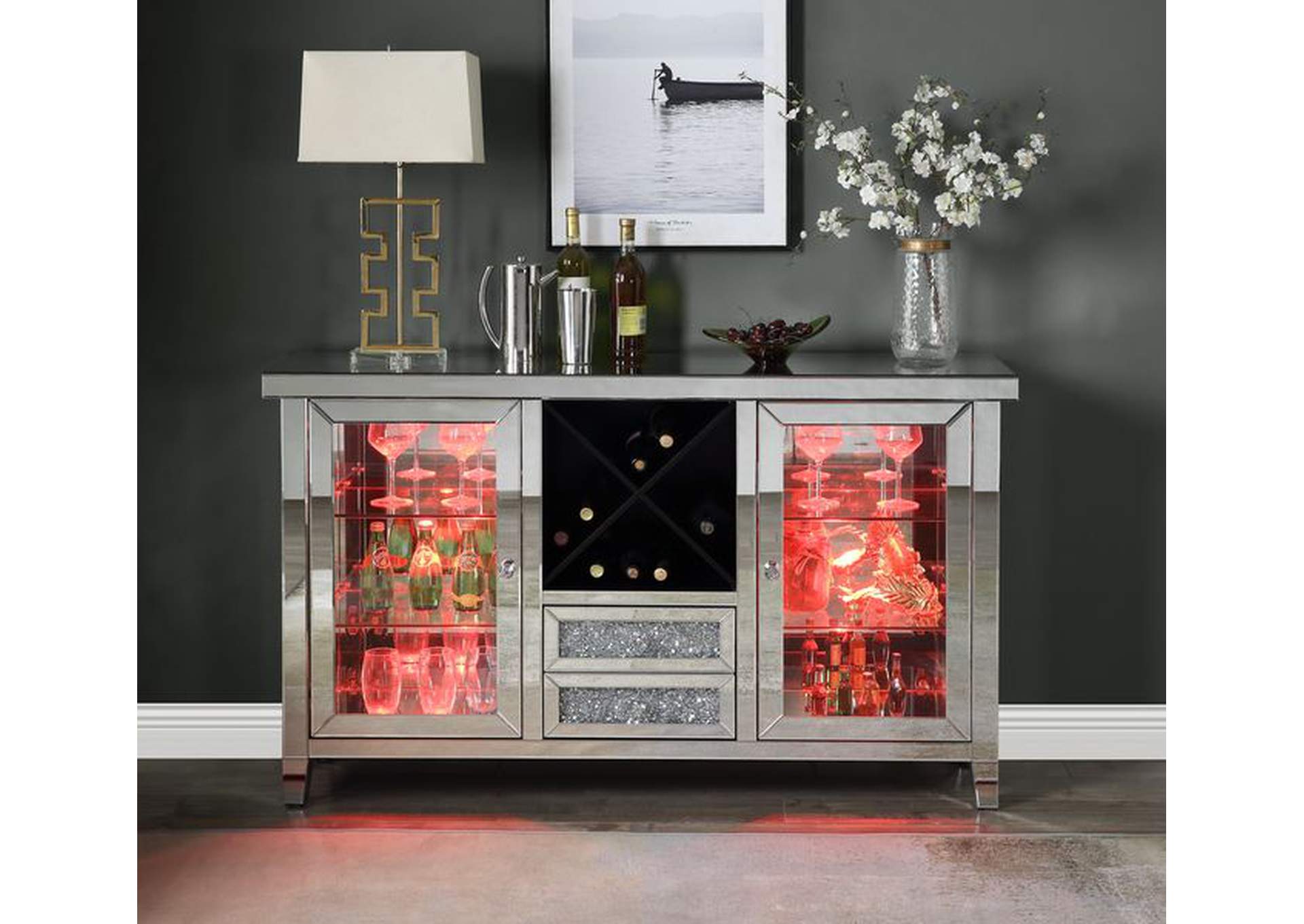 Noralie Wine Cabinet,Acme