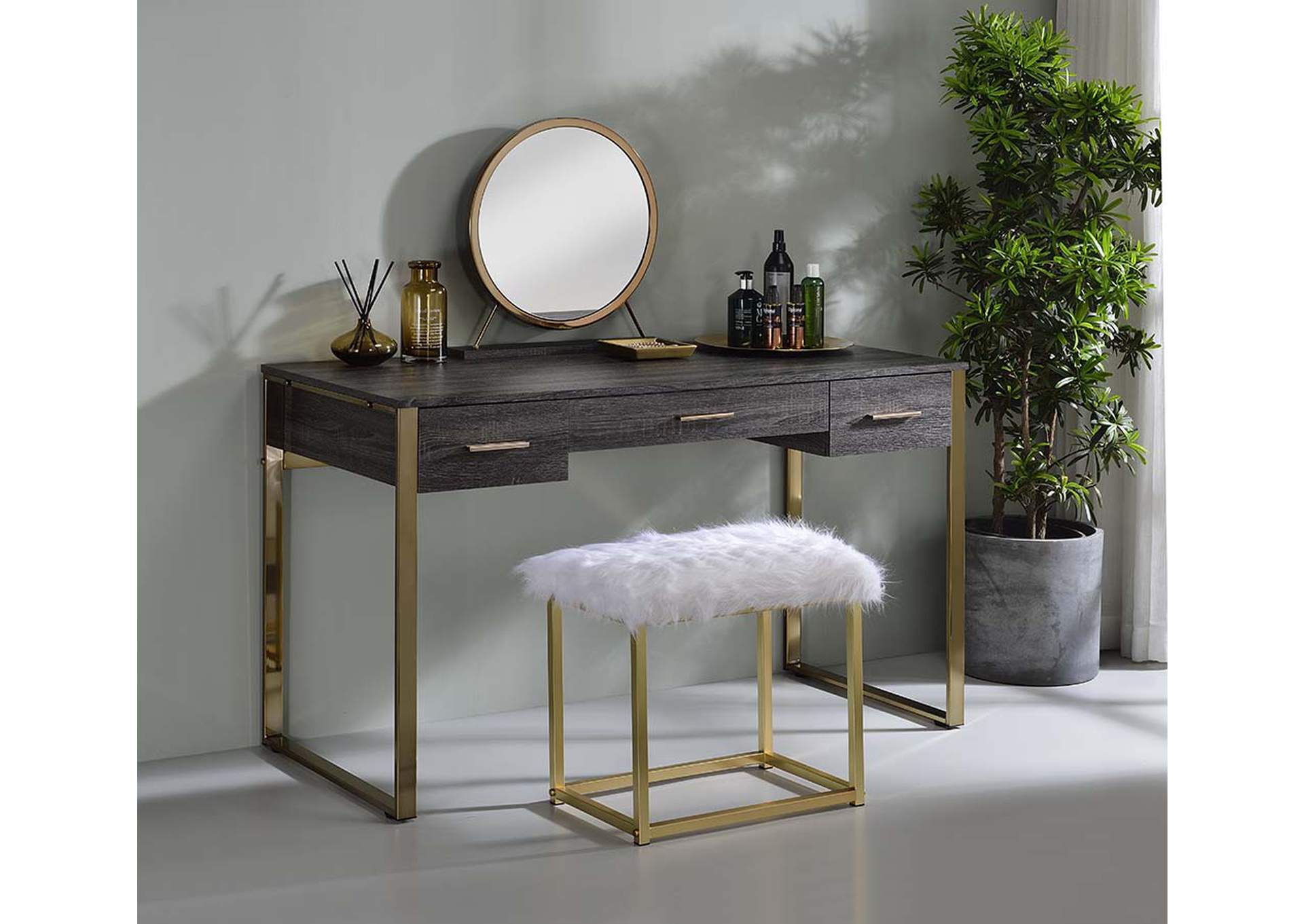 Perle Vanity Desk,Acme