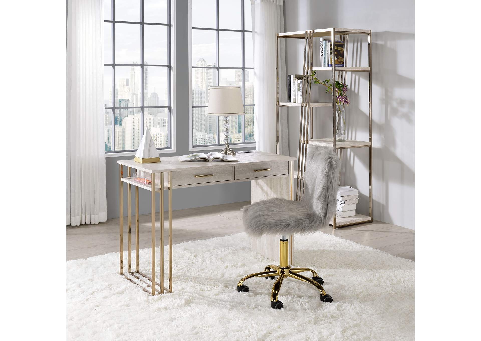 Tyeid Vanity Desk,Acme