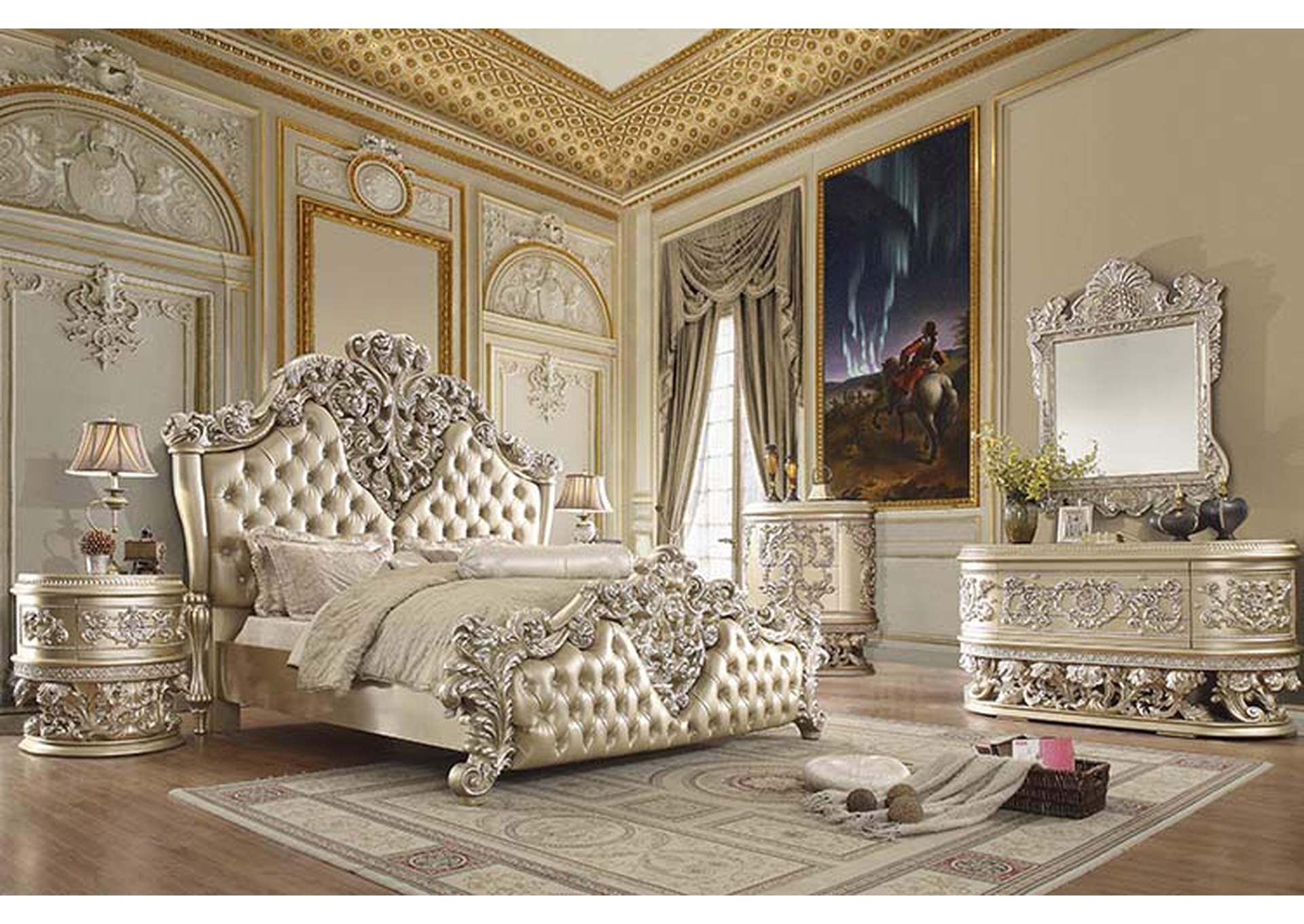 Vatican Eastern King Bed,Acme