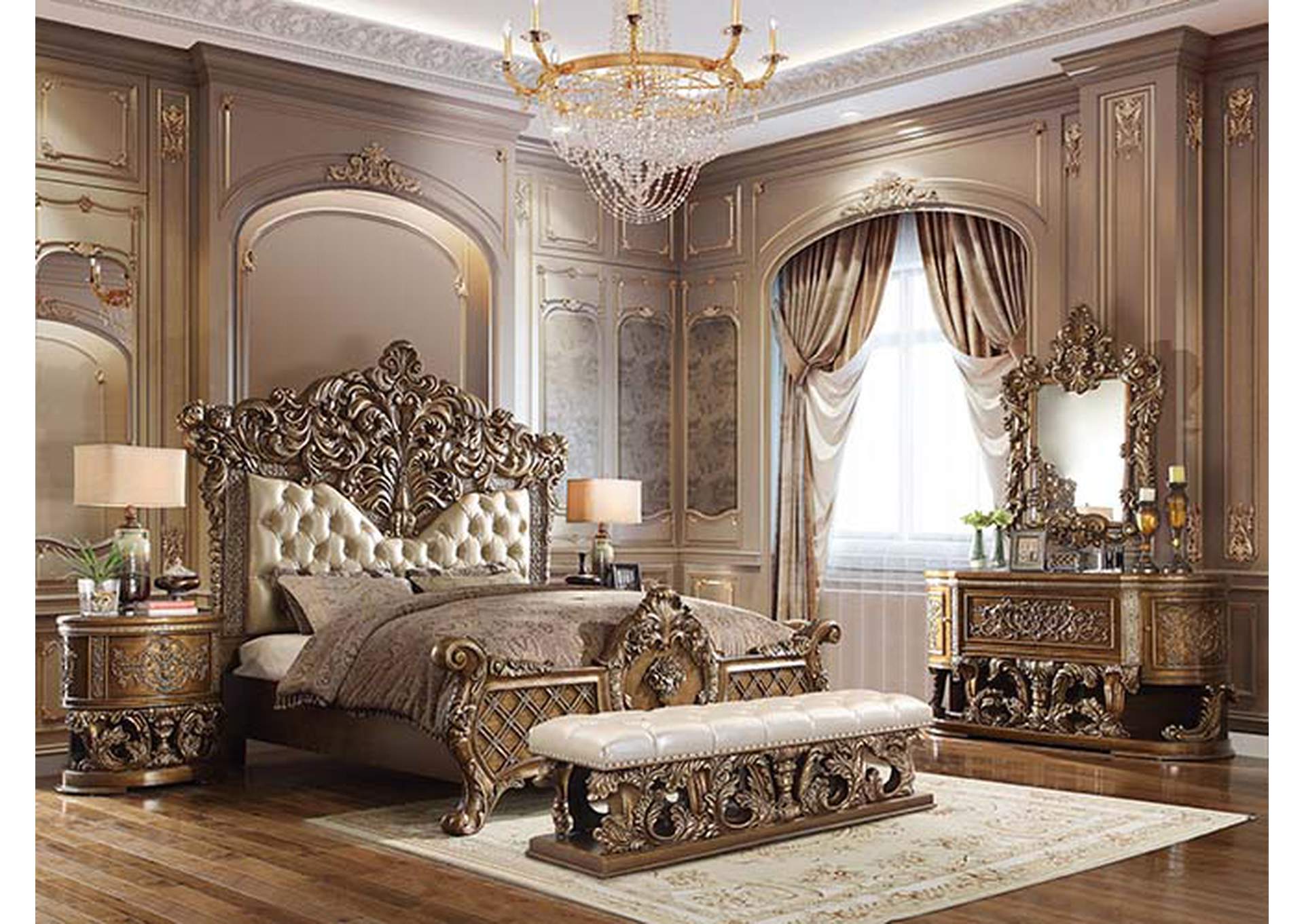 Constantine Eastern King Bed,Acme