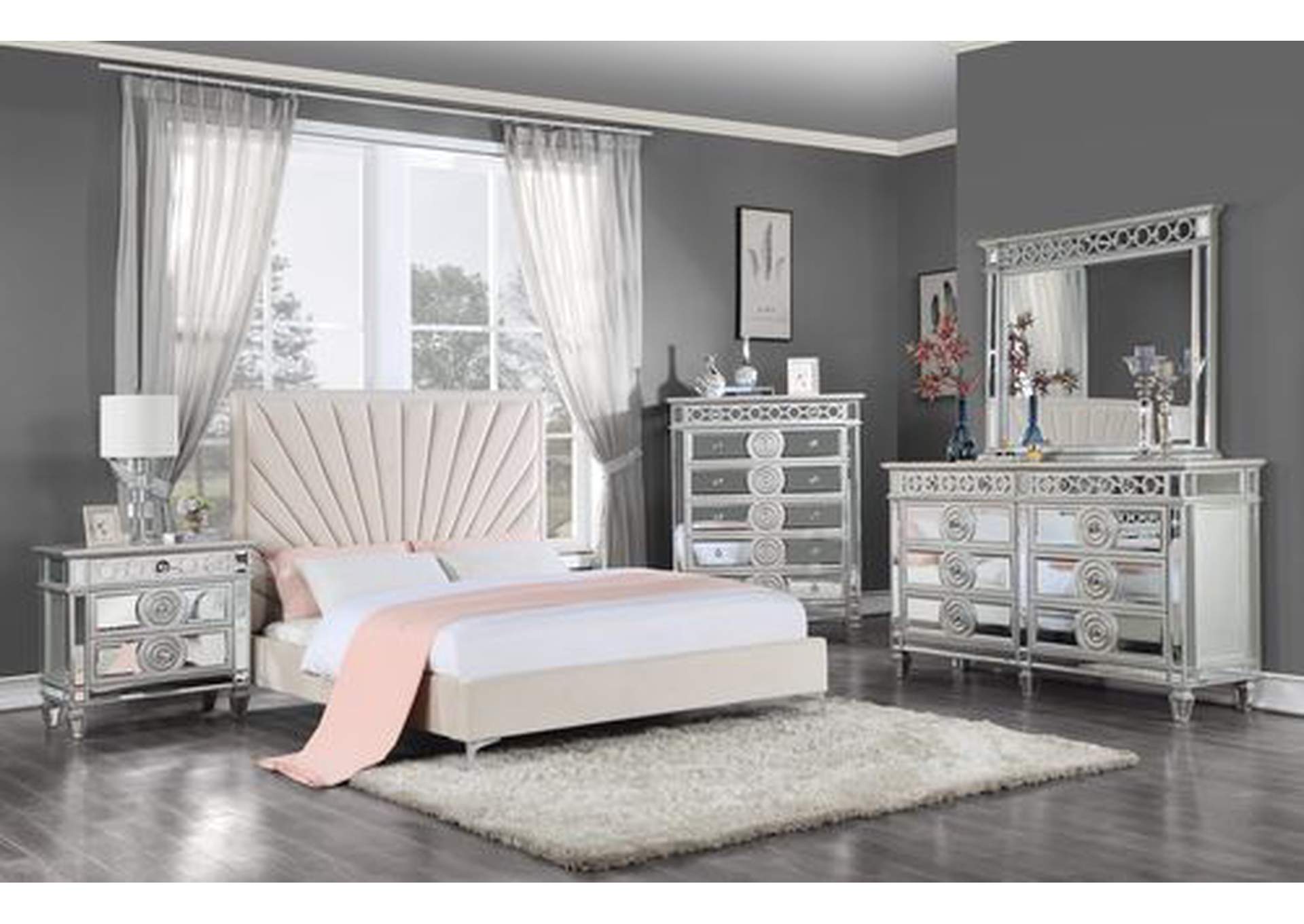Faiz Eastern King Bed,Acme