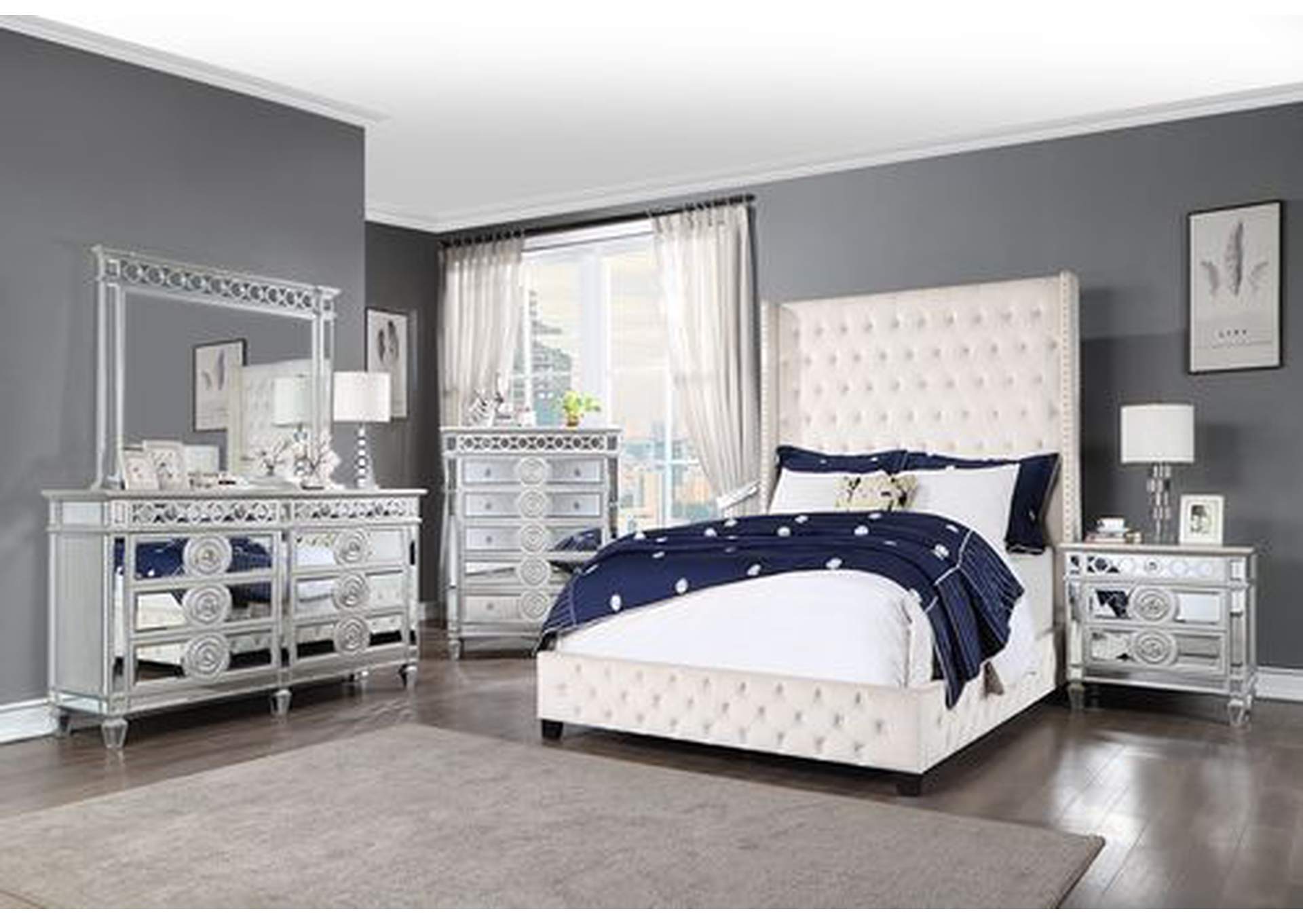Fabrice Eastern King Bed,Acme