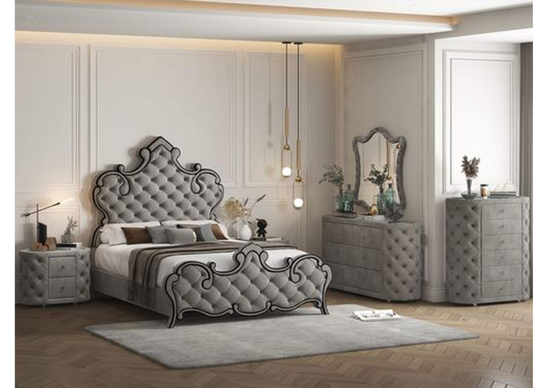 Perine Eastern King Bed,Acme