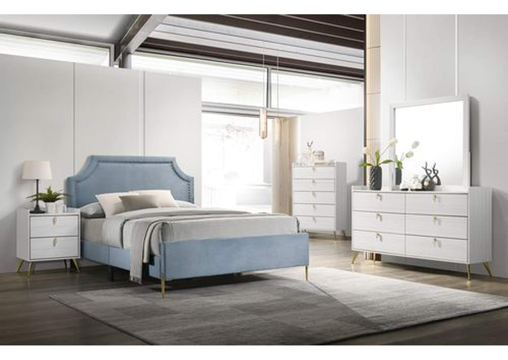 Milla Eastern King Bed,Acme