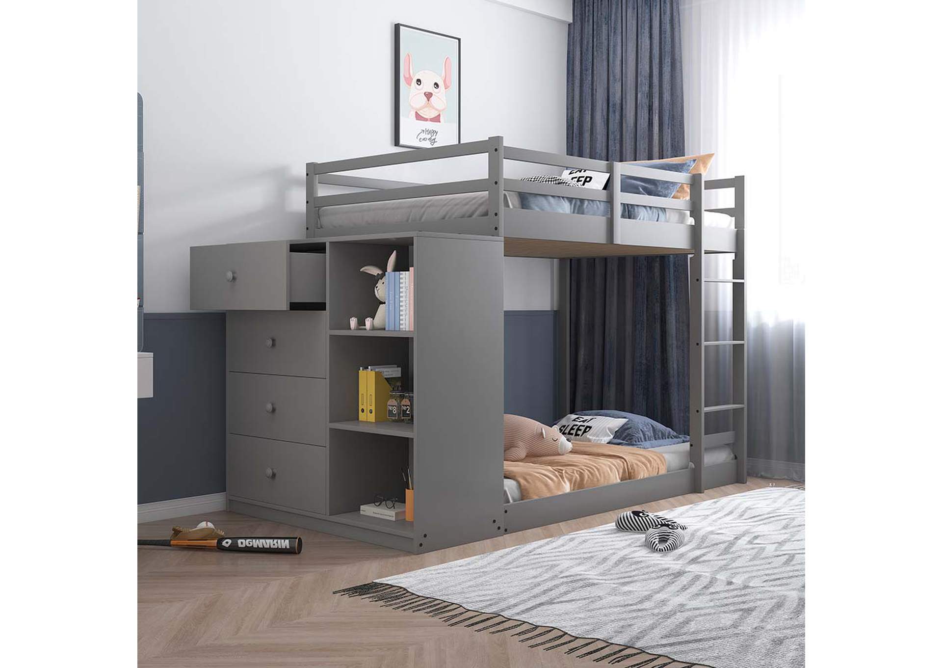 Gaston Twin/Twin Bunk Bed,Acme