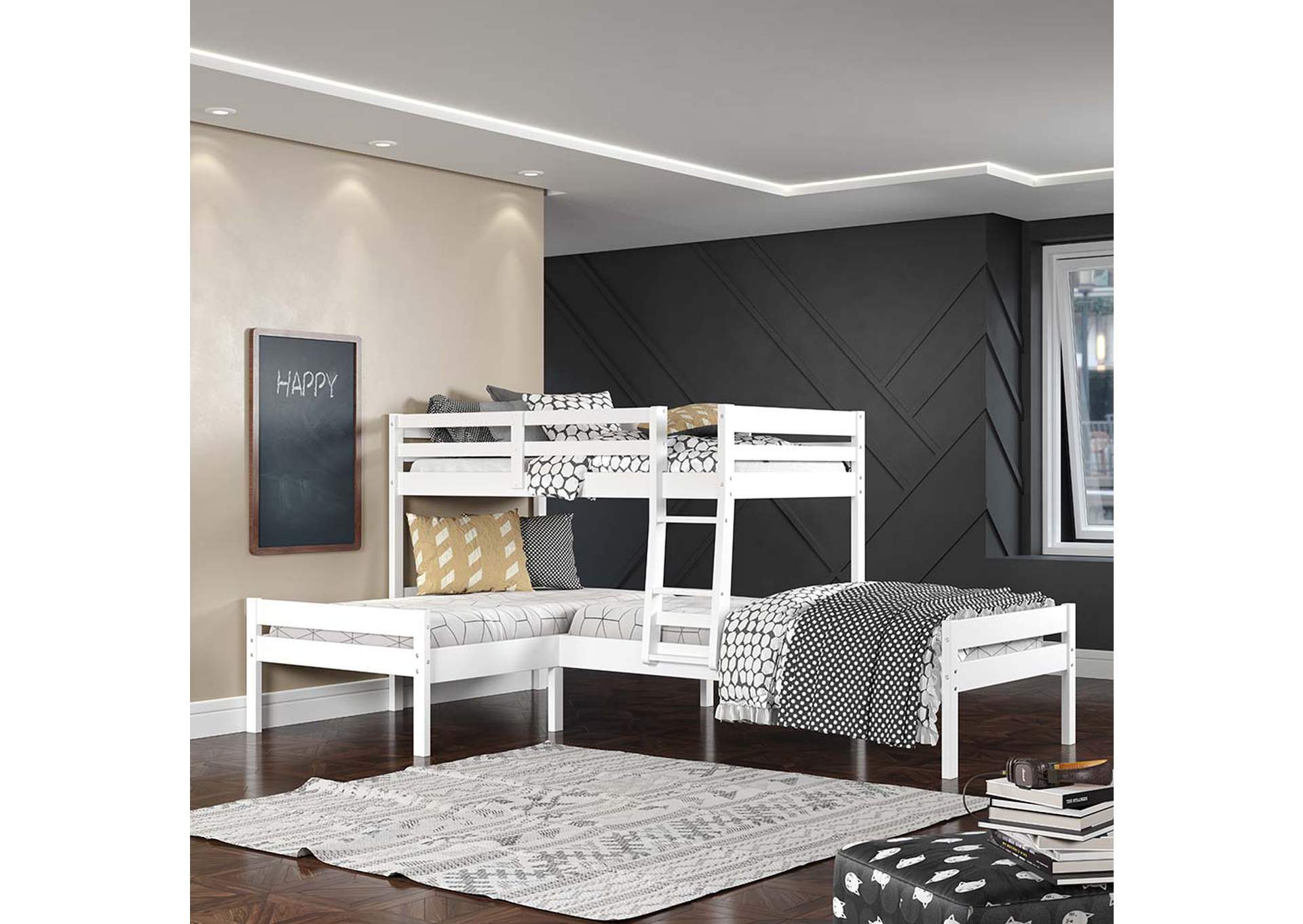 Manoela Triple Bunk Bed - Twin,Acme