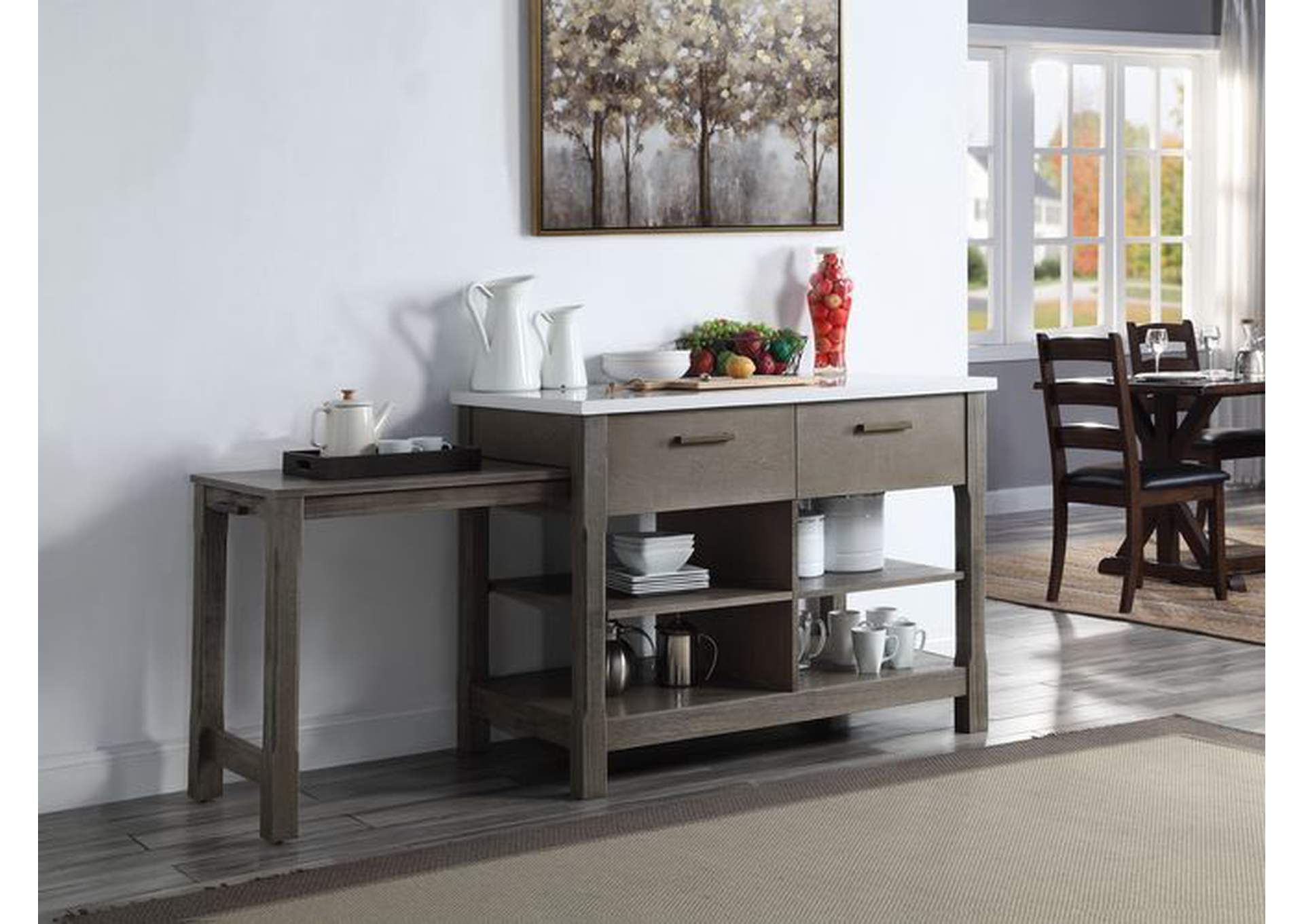 Feivel Counter Height Table,Acme