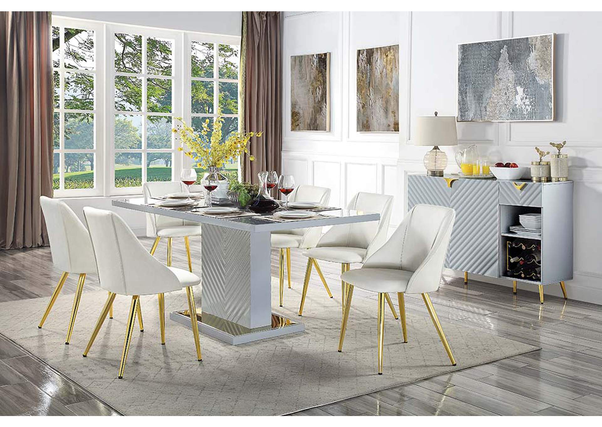 Gaines Dining Table,Acme
