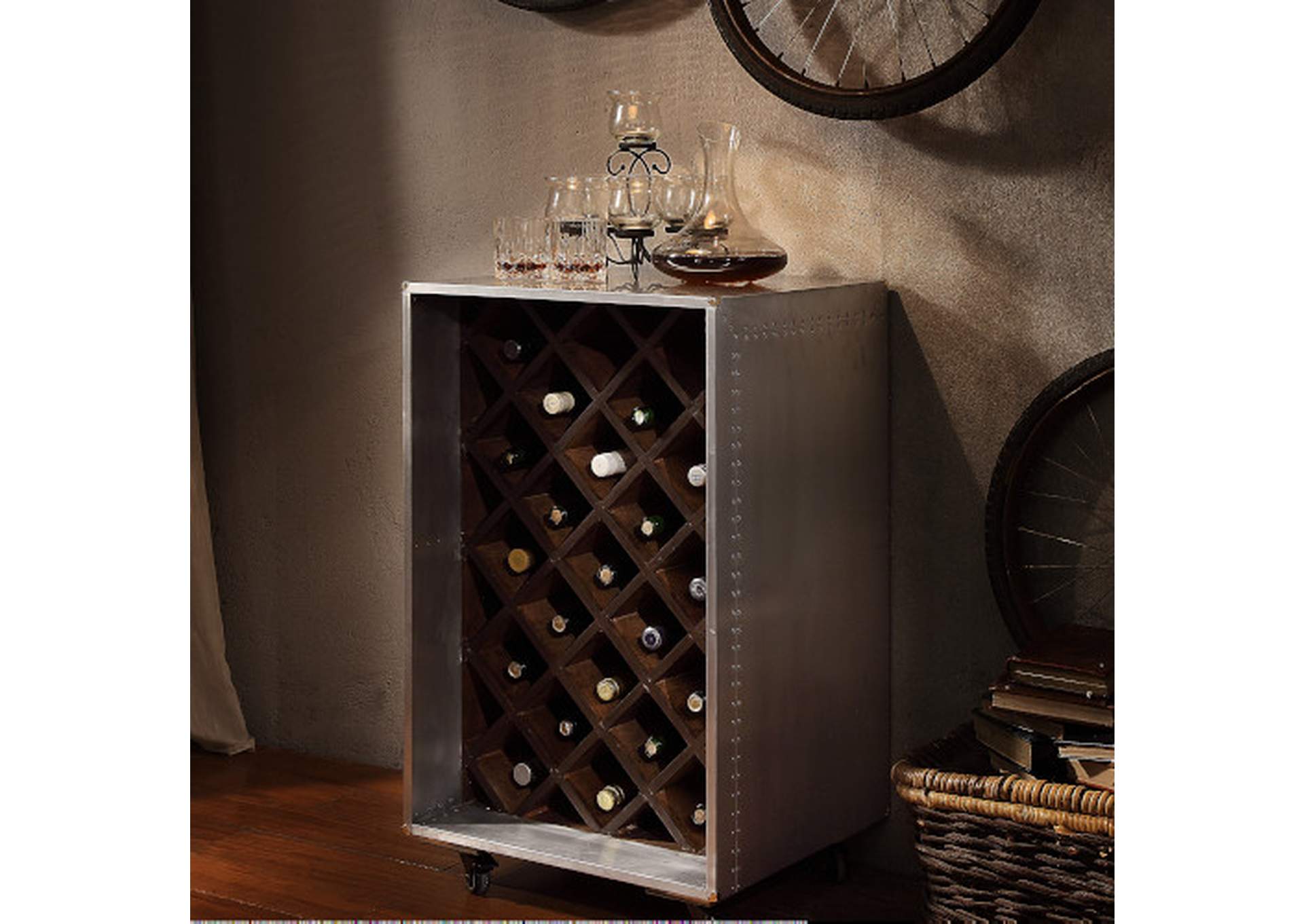 Brancaster Wine Cabinet,Acme