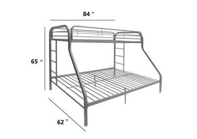 Image for Orianne Silver Twin XL/Queen Bunk Bed