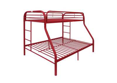 Image for Tritan Red Twin/Full Bunk Bed