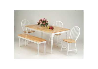 Image for Eustoma Natural & White Dining Table