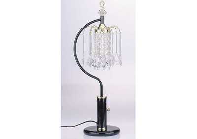 Image for Versailles Black, Crystalline Lamp Table Lamp