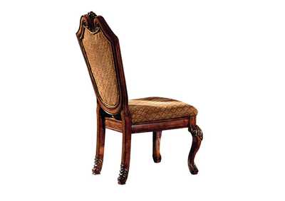 Chateau De Ville Fabric & Cherry Side Chair,Acme