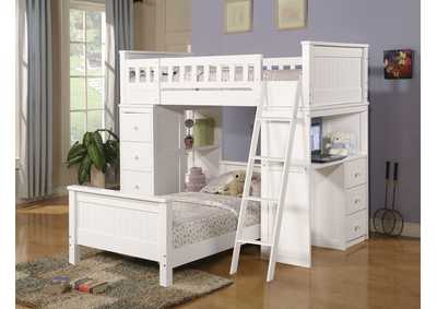 Image for Willoughby White Twin Bed