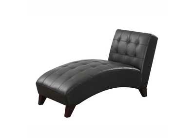 Image for Anna Black PU Chaise
