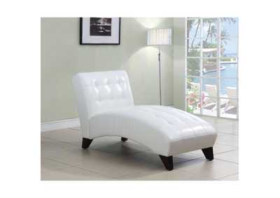 Image for Porchester White PU Chaise
