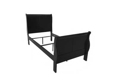 Image for Louis Philippe III Black Twin Bed
