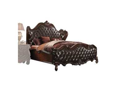 Image for 2-Tone Dark Brown PU & Cherry Oak Versailles Queen Bed
