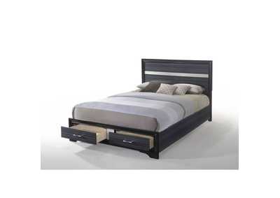 Naima Black Queen Bed