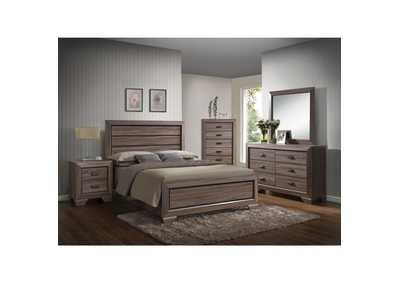 Lyndon Weathered Gray Grain Queen Bed,Acme