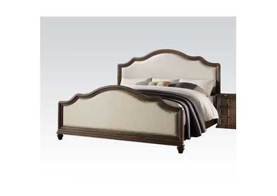 Image for Dazenus Beige Linen & Weathered Oak Baudouin California King Bed