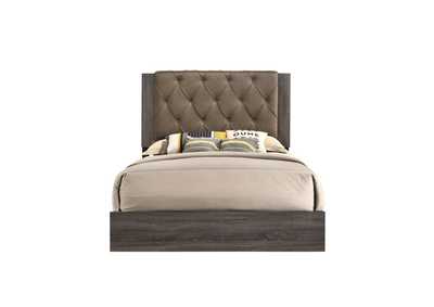 Image for Avantika Fabric Rustic Gray Oak Queen Bed