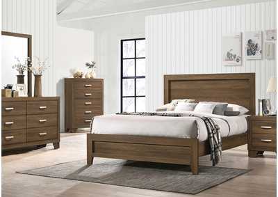 Image for Miquell Oak King Bed w/Dresser and Mirror