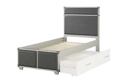 Image for Gray PU & Gray Orchest Full Bed