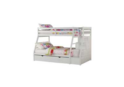 Image for Jason White Twin/Full Bunk Bed