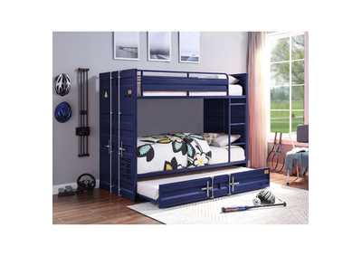 Image for Cargo Blue Twin/Twin Bunk Bed W/ Trundle