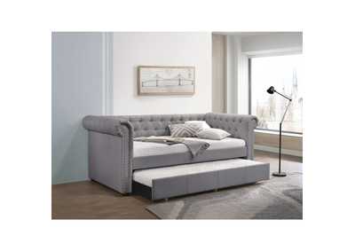Justice Smoke Gray Fabric Daybed