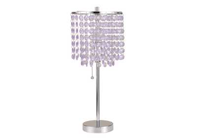 Image for Vicka Brushed Silver Table Lamp
