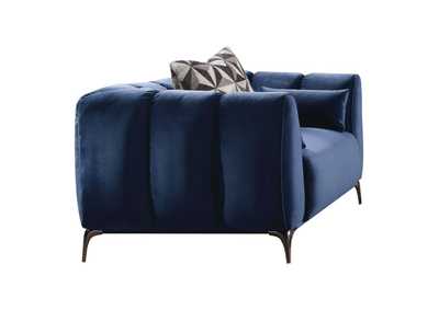 Hellebore Blue Velvet Chair,Acme