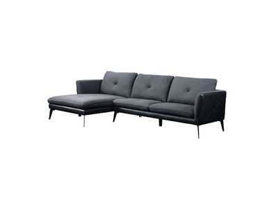 Harun Gray Fabric Sectional Sofa,Acme