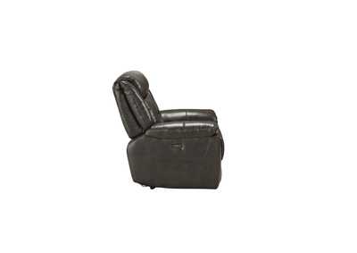 Tyeid Gray Leather-Aire Recliner