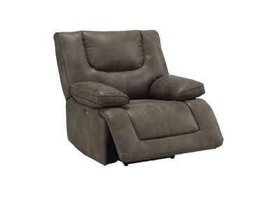 Image for Kaife Gray Leather-Aire Recliner